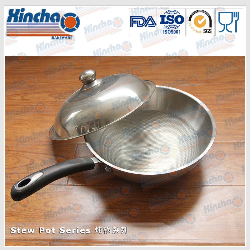 Stainless Steel Soup Pot with glass lid