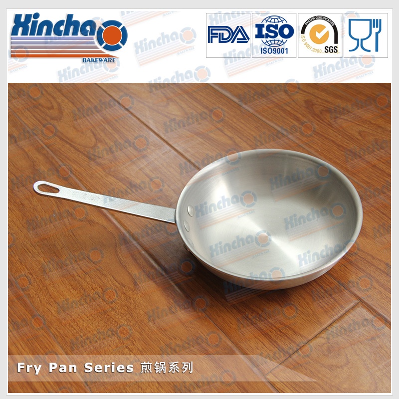 aluminum polished frying pan